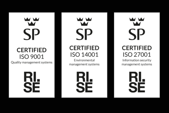 Nexer Recruit ISO-certifications.